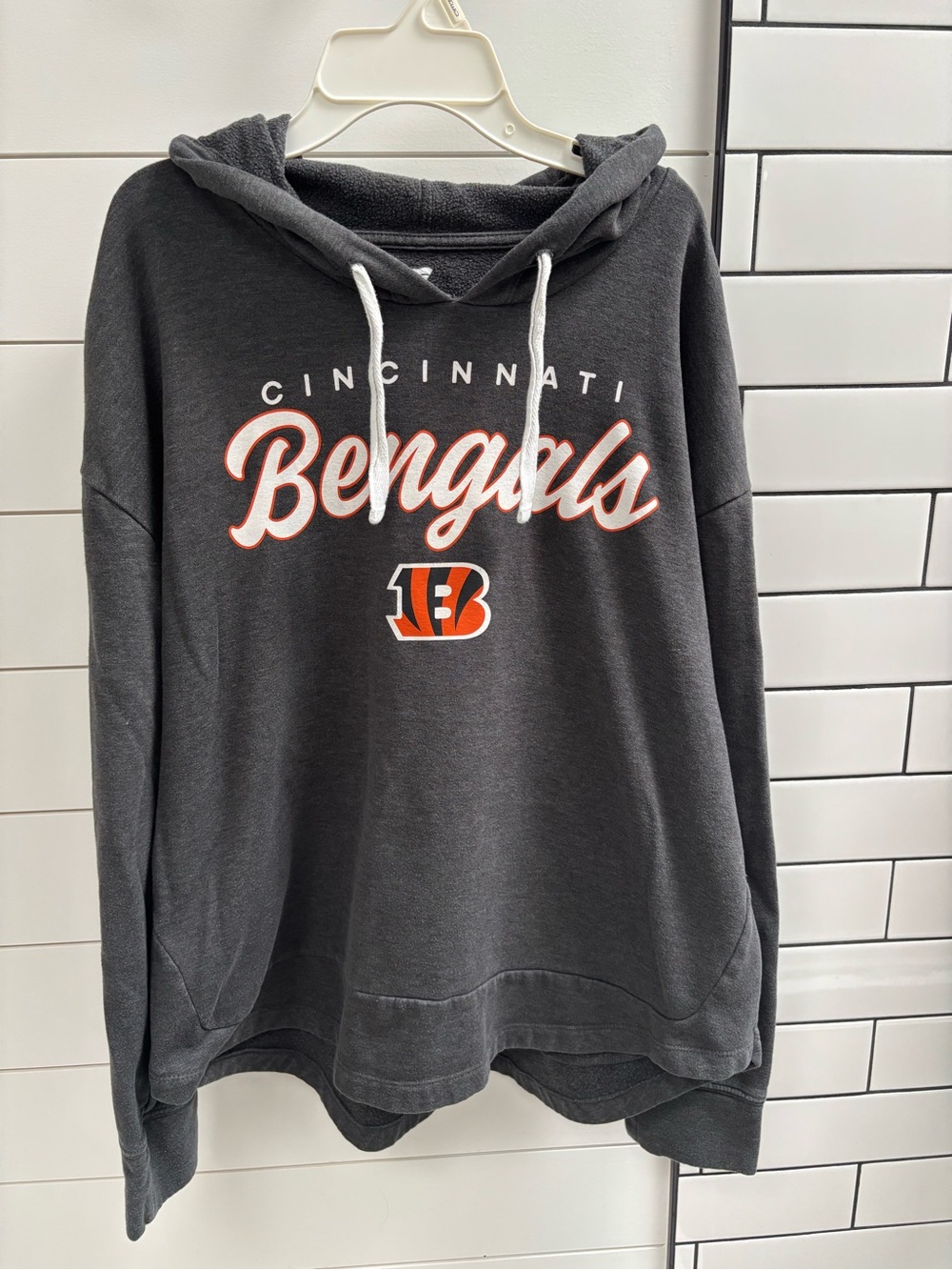 Cincinnati Bengals Charcoal Hooded Sweatshirt